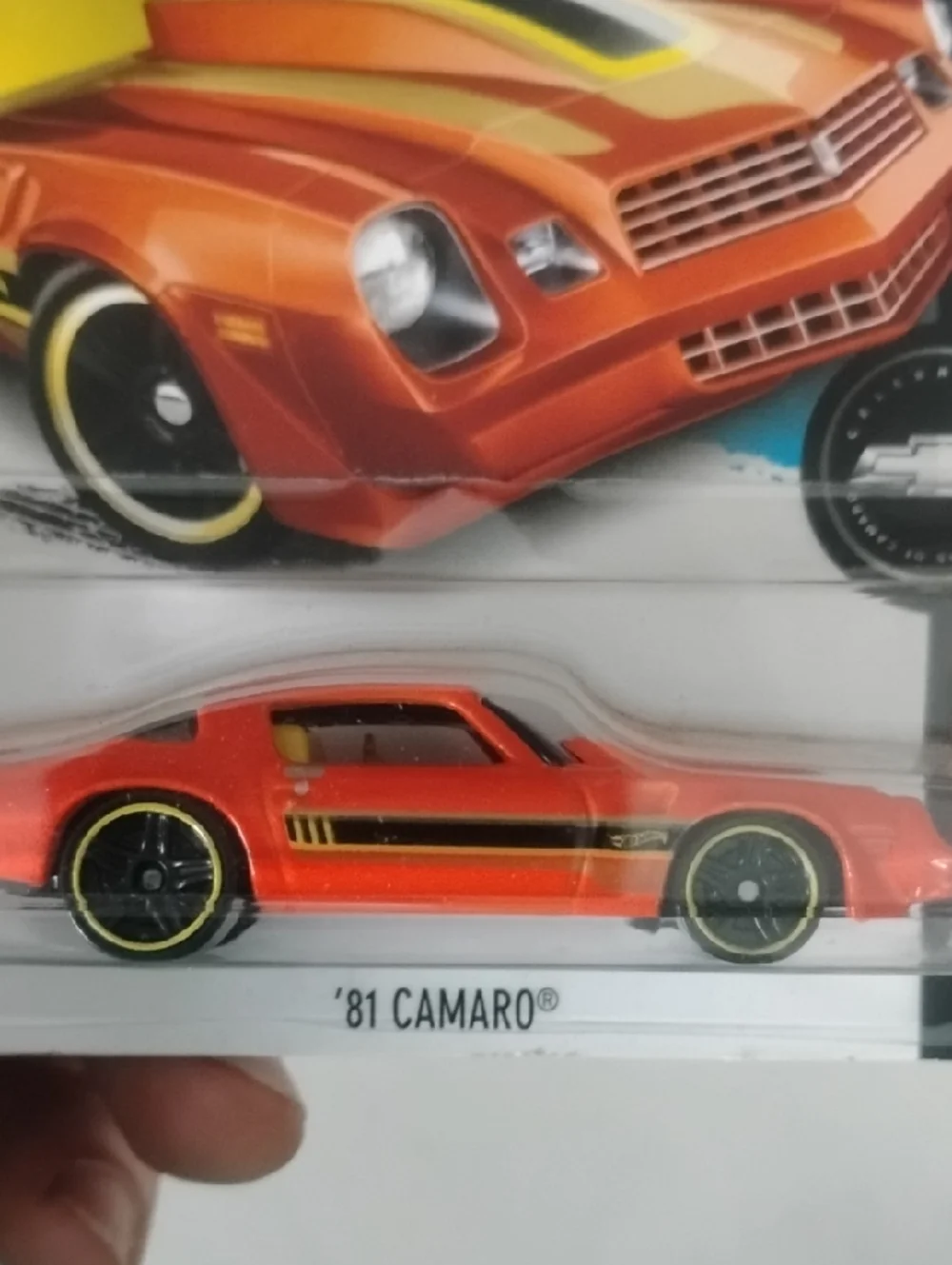 Mattel Hot Wheels '81 Camaro® Orange and Yellow Stripe Toy Car